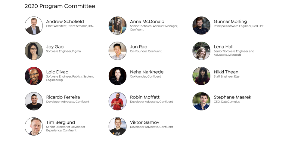 Kafka Summit 2020 Program Committee