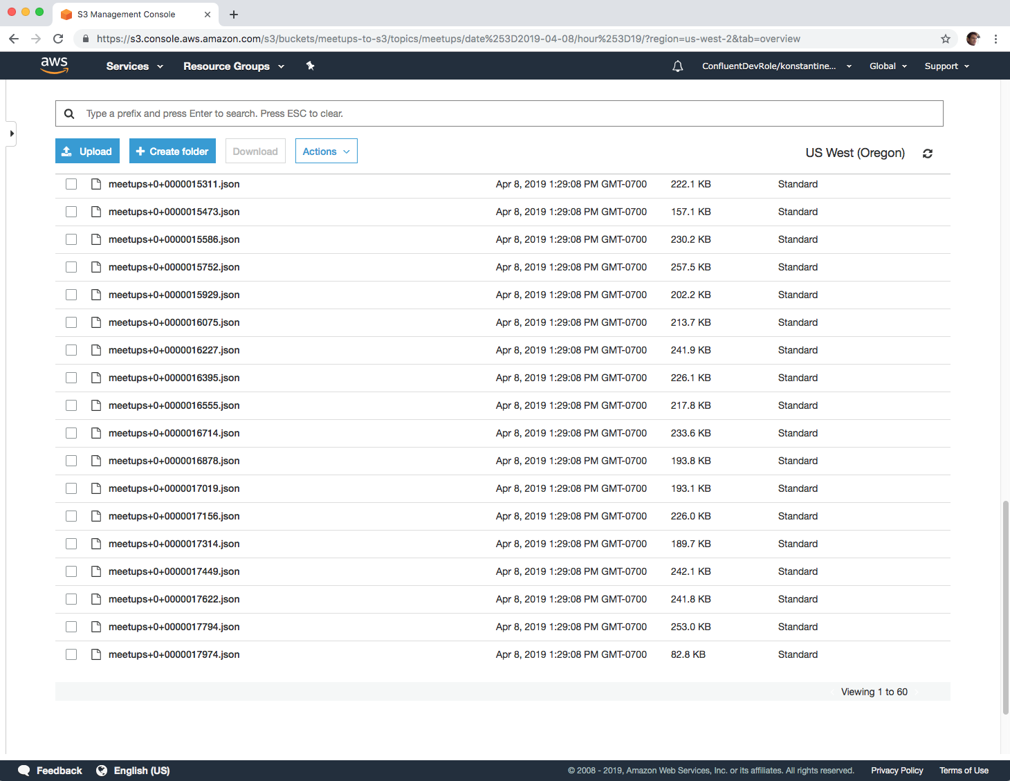 AWS S3 Console