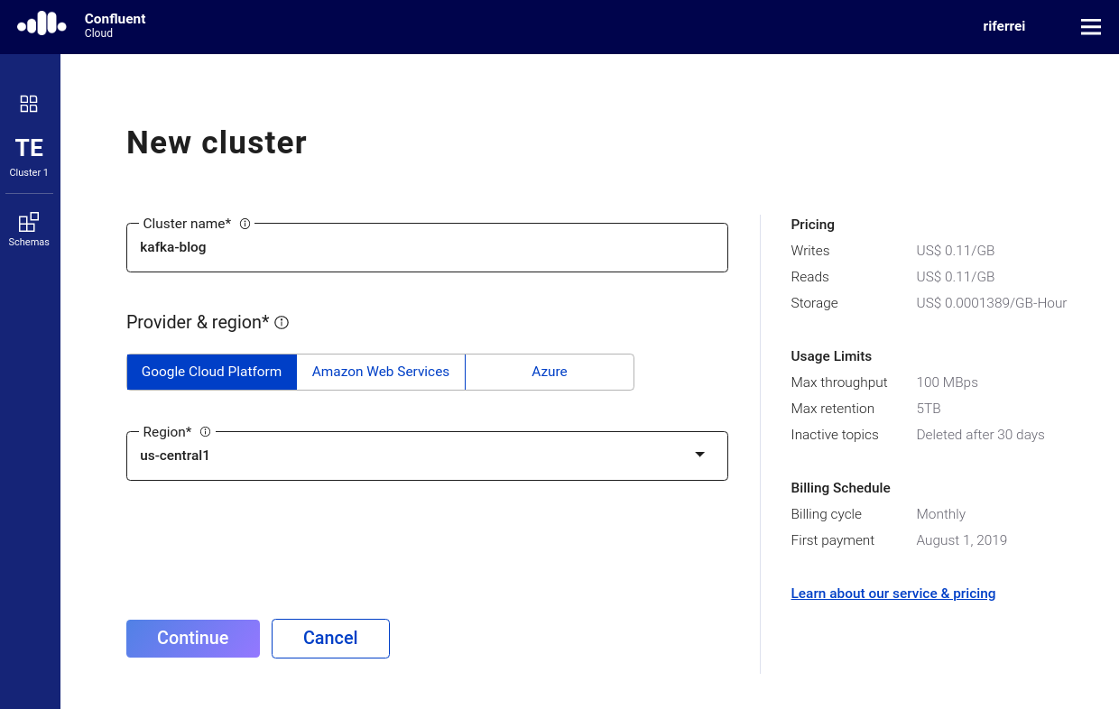 New cluster