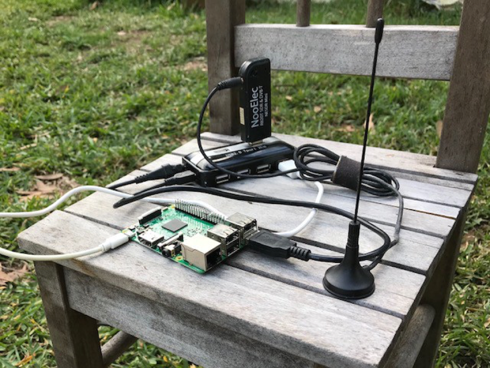 Raspberry Pi and RTL2832U as a software-defined radio
