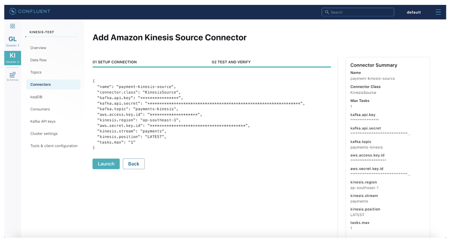 Add Amazon Kinesis Source Connector