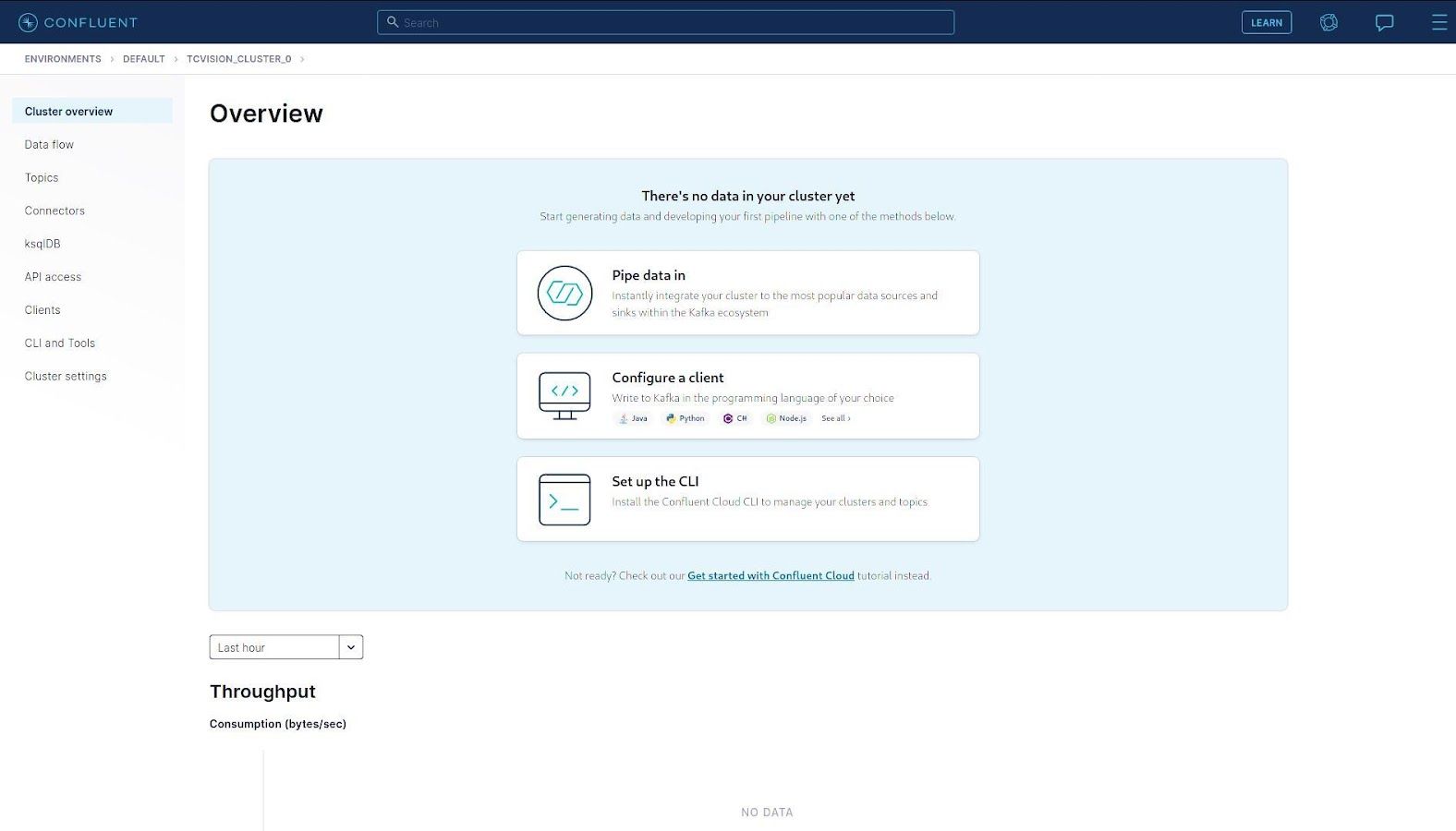 Cluster overview