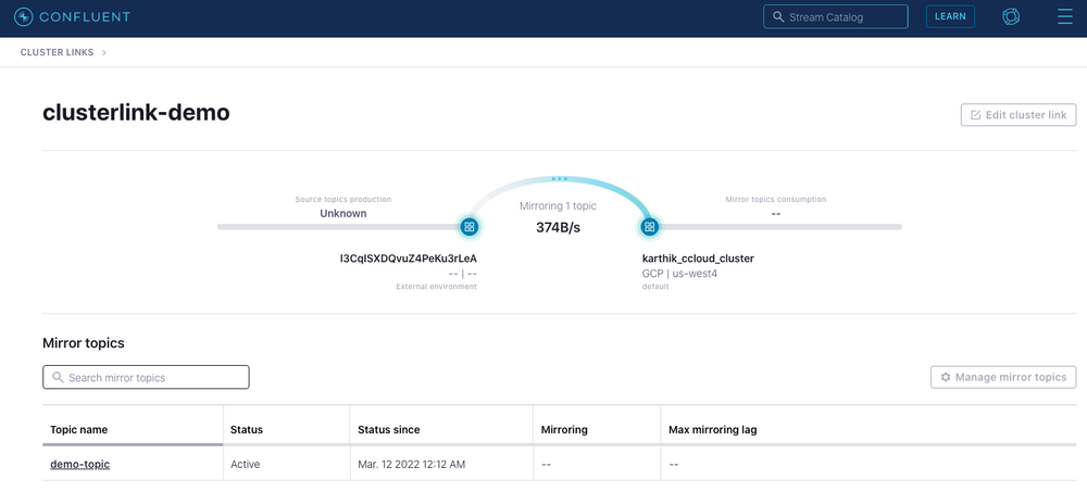 ClusterLink demo