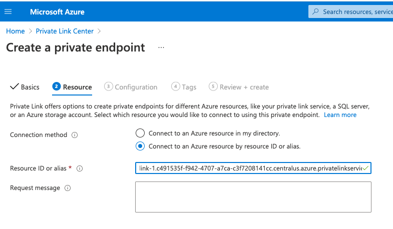 Create a private endpoint