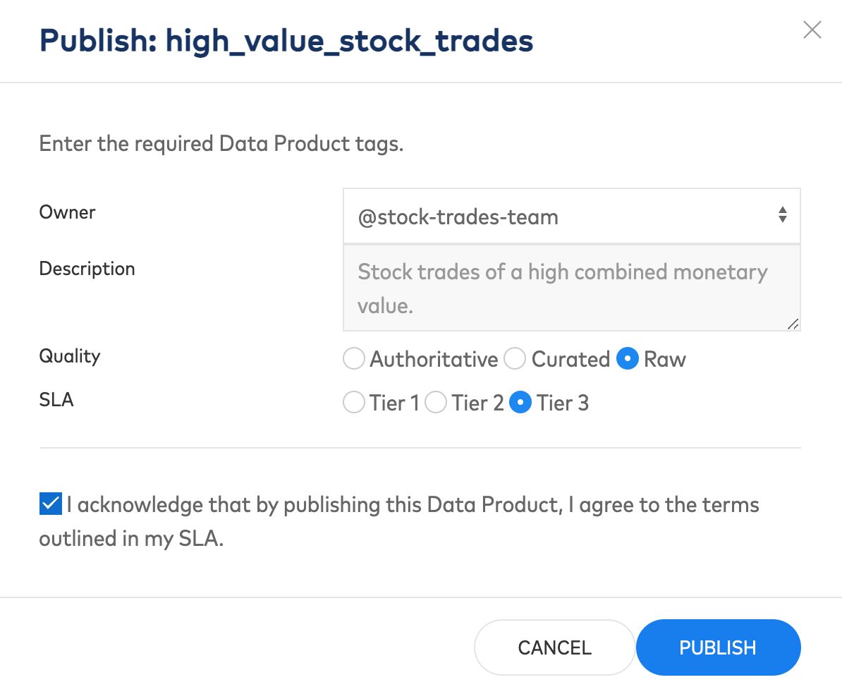 Data product tags