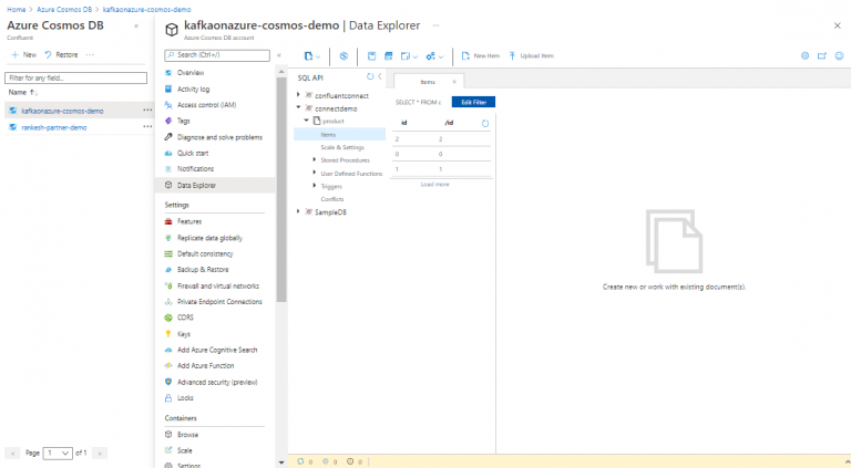 Integrate Azure and Confluent to Stream Data Into Cosmos DB