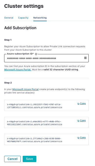 Register Azure subscription ID