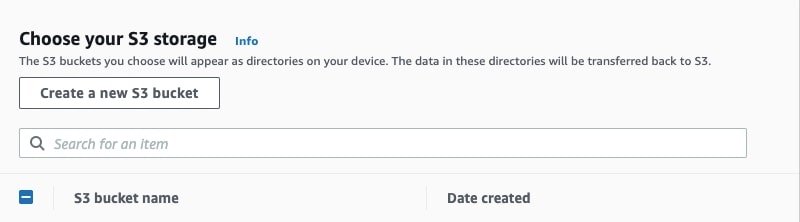 choose s3 storage