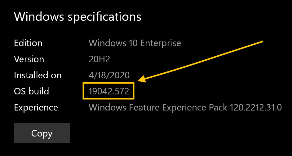 Windows specifications | Windows 10 Enterprise